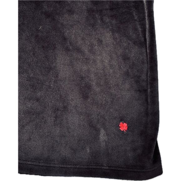 Lucky Brand Velvet Scoop Neck Witchy Goth Popover Top Cozy Soft Women L Black - Picture 4 of 6